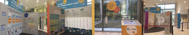 exposició Un model de tots per a l\'atenció sanitària i social per a tothom, tira d\'imatges